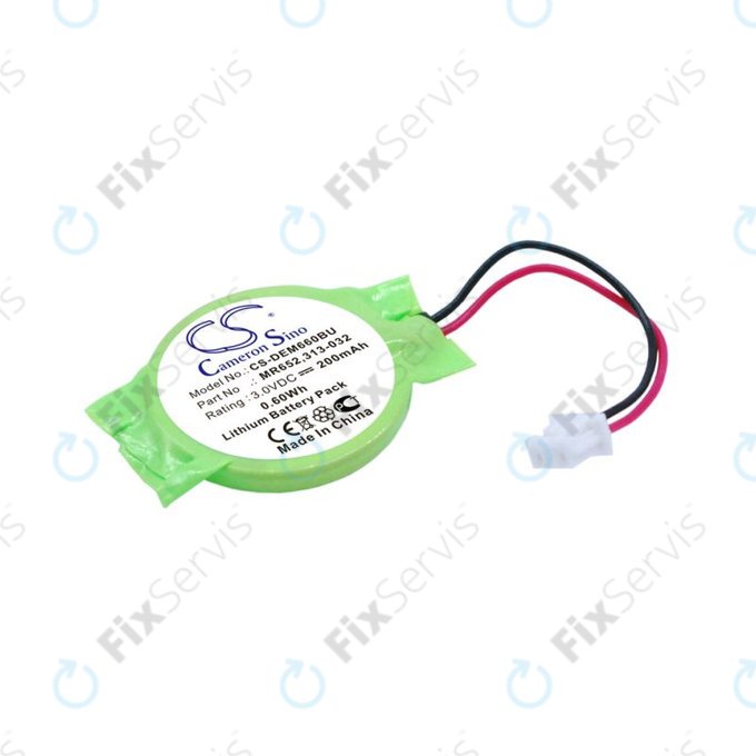 Záložná batéria pre Dell Latitude E6320, 200mAh, Lithium, 3V, 077-A00, HQ