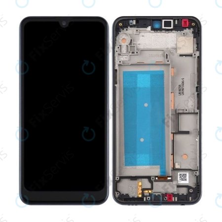 LG Q60 X525 - LCD Displej + Dotykové Sklo + Rám (Blue) Single Sim TFT