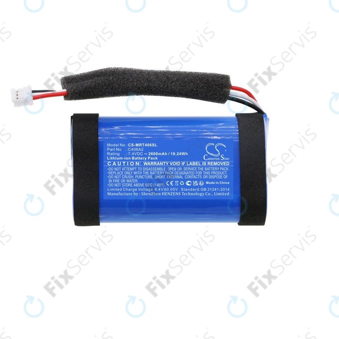 Batéria pre Marshall Emberton, 2600mAh, Li-Ion, 7.4V, C406A2, HQ