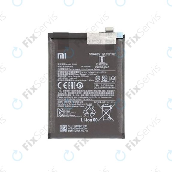 Xiaomi Redmi Note 10, Note 10S M2101K7BG M2101K7BI - Batéria BN59 5000mAh - 46020000645Z Genuine Service Pack