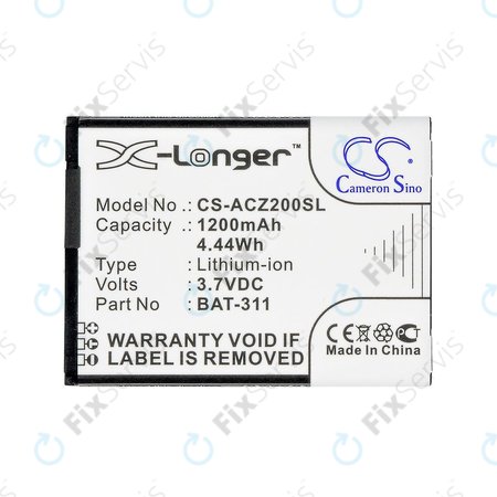 Batéria pre Acer Liquid Z200, BAT-311, Li-ion, 3.7V, 1200mAh, HQ
