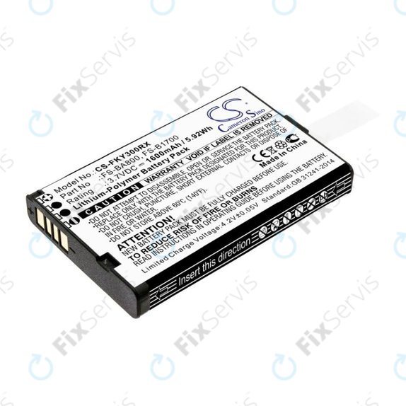 Batéria pre Flysky FA605, FS-GT2B, FS-I10, 1600mAh, Li-Pol, 3.7V, FS-BA800, HQ