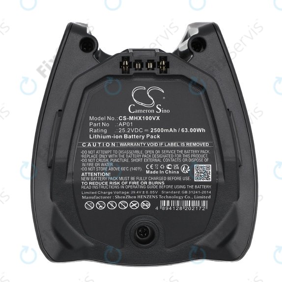 Miele HX-series - Batéria AP01 Li-Ion 25.2V 2500mAh HQ