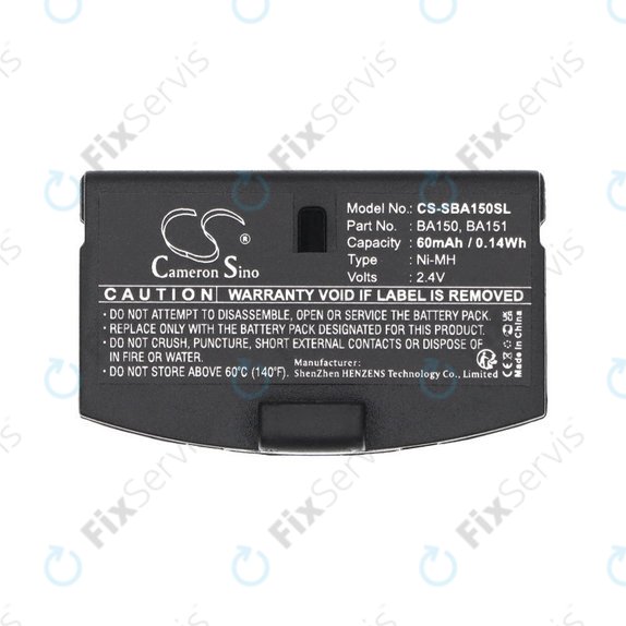 Batéria pre Sennheiser, 60mAh, Ni-MH, 2.4V, BA150, HQ