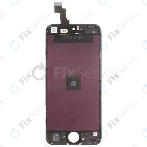 Displej pre iPhone 5C, Black, Dotykové sklo s rámom