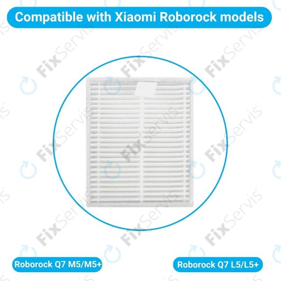 Prachový filter, 2 ks pre Xiaomi Roborock Q7 M5, Q7 M5+, Q7 L5, Q7 L5+