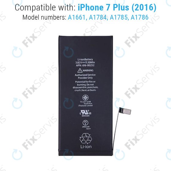 Batéria pre iPhone 7 Plus, 2900mAh