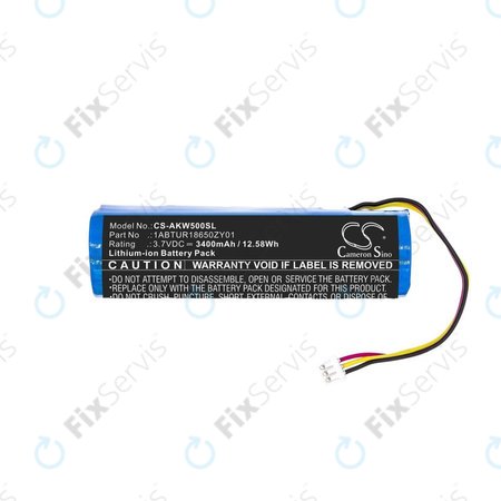 Batéria pre Akai 5000 Solo, Ewi 5000, 3400mAh, Li-Ion, 3.7V, 1ABTUR18650ZY01, HQ