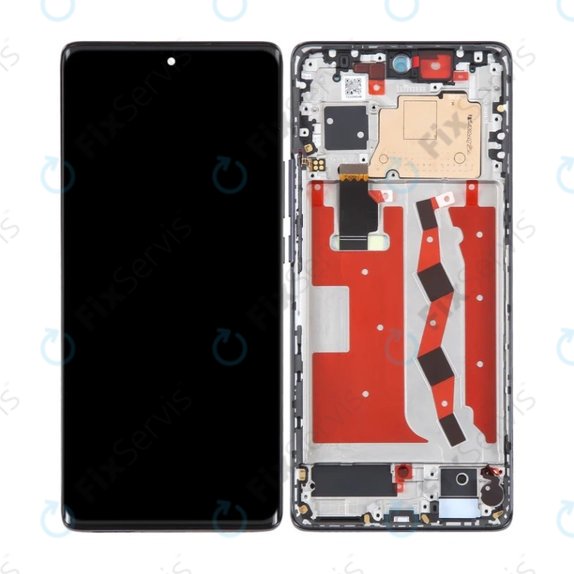 Huawei Nova 10 - LCD Displej + Dotykové Sklo + Rám (Starry Black) OLED