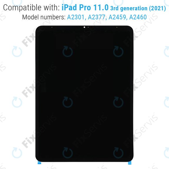 LCD Displej pre iPad Pro 11.0" (3rd Gen 2021, 4th Gen 2022), Dotykové sklo bez rámu, Refurbished