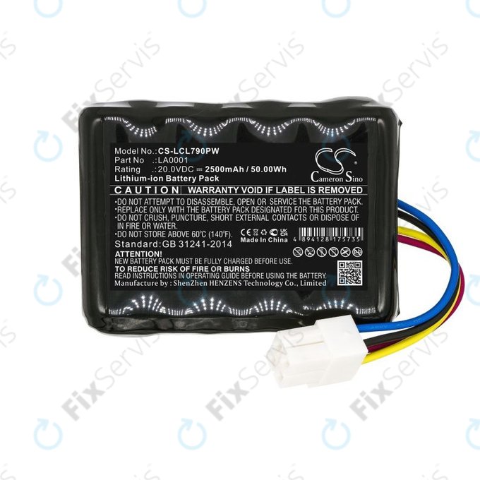 Batéria pre Landxcape LX797, Ferrex 800m2 2021, 2500mAh, Li-Ion, 20V, LA0001, HQ