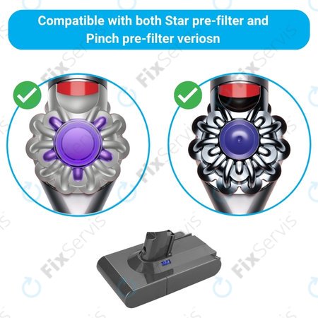 Dyson V8 - Batéria 215681, PM8-US-HFB1497A Li-Ion 21.6V 3000mAh