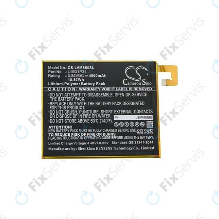 Lenovo Tab M8 - Batéria L19D1P31 4900mAh HQ
