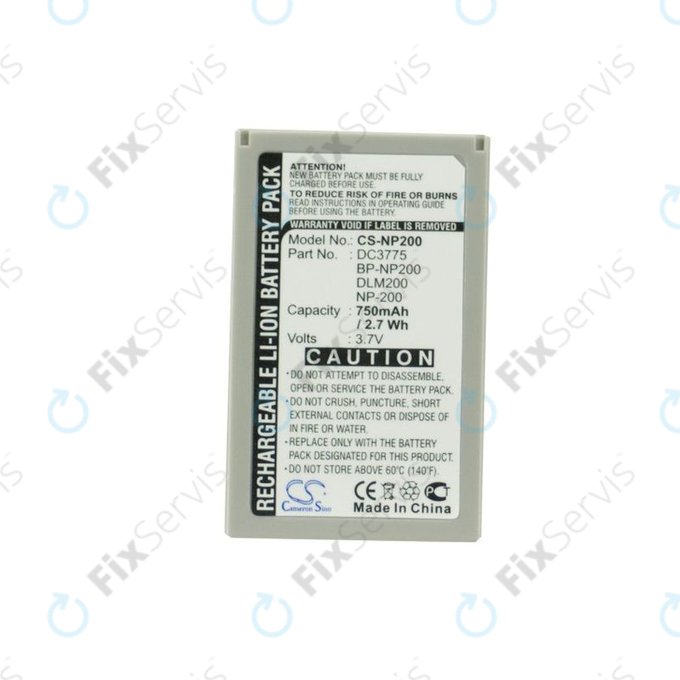 Batéria pre Minolta DiMAGE X, Xi, Xt, Xt Biz, Xg, 750mAh, Li-Ion, 3.7V, NP-200, HQ