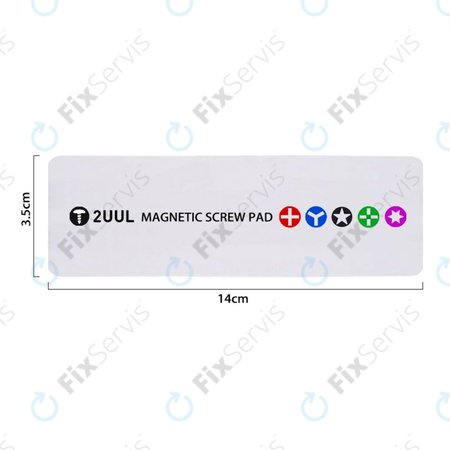 2UUL - Magnetická Podložka na Skrutky - 140 x 35mm