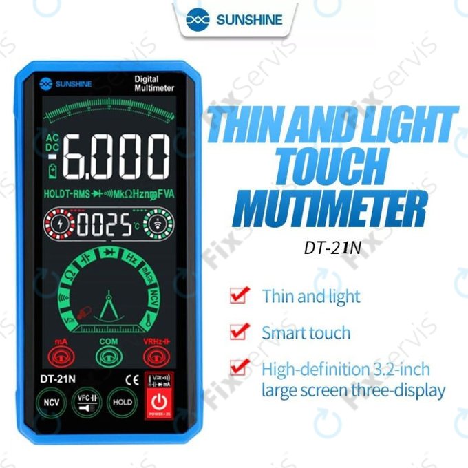 Sunshine DT-21N - Dotykový Multimeter