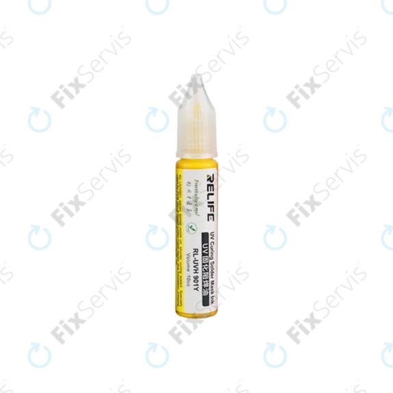 Relife RL-UVH901Y - UV Vytvrditeľná Spájkovacia Maska - 10ml (Žltá)