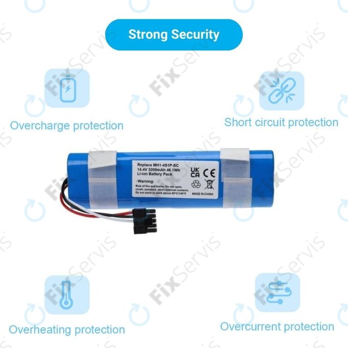 Xiaomi Mi Robot Vacuum Mop Pro (P), 2 (Mijia 2C), Viomi V2 Pro, Proscenic LDS M7 - Batéria STYJ02YM, MH1-4S1P-SC Li-Ion 3200mAh