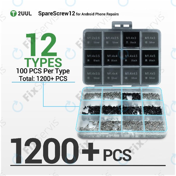 Sada Phillips skrutiek pre Android servisy, 2UUL SC12, 1200ks/balenie
