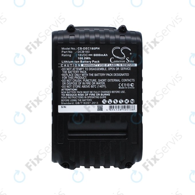 Dewalt CL-series, DC-series - Batéria DCB18x / DCB20x Li-Ion 6000mAh HQ