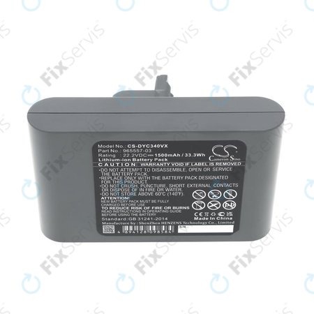 Batéria pre Dyson DC31, DC34, DC35, DC44, DC45, DC56, 1500mAh, Li-Ion, 22.2V, 965557-03, HQ