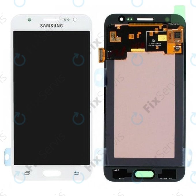 Samsung Galaxy J5 J500F - LCD Displej + Dotykové Sklo (White) - GH97-17667A Genuine Service Pack