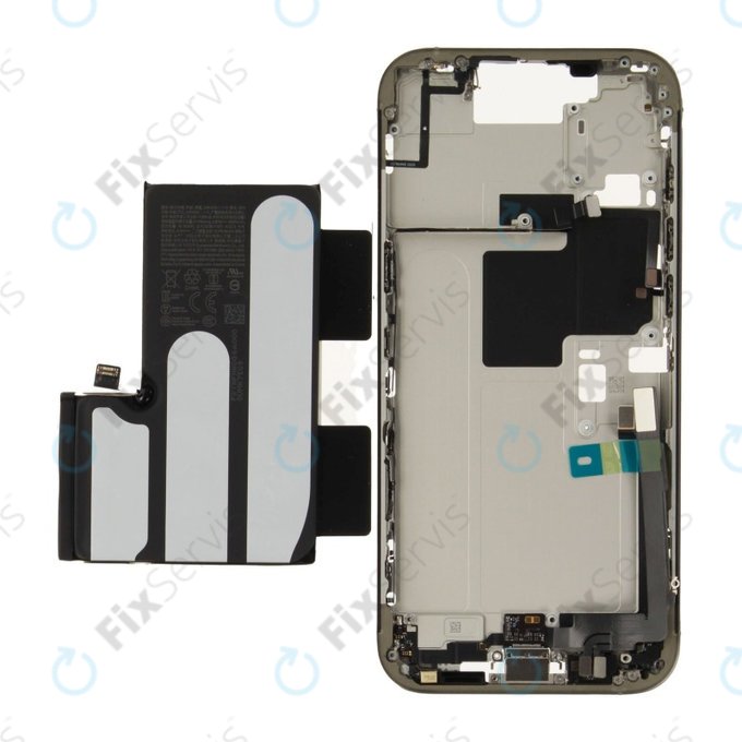 Stredný Rám s Batériou pre iPhone 16 Pro Max | Natural Titanium | ZD076-00696 | Genuine Apple