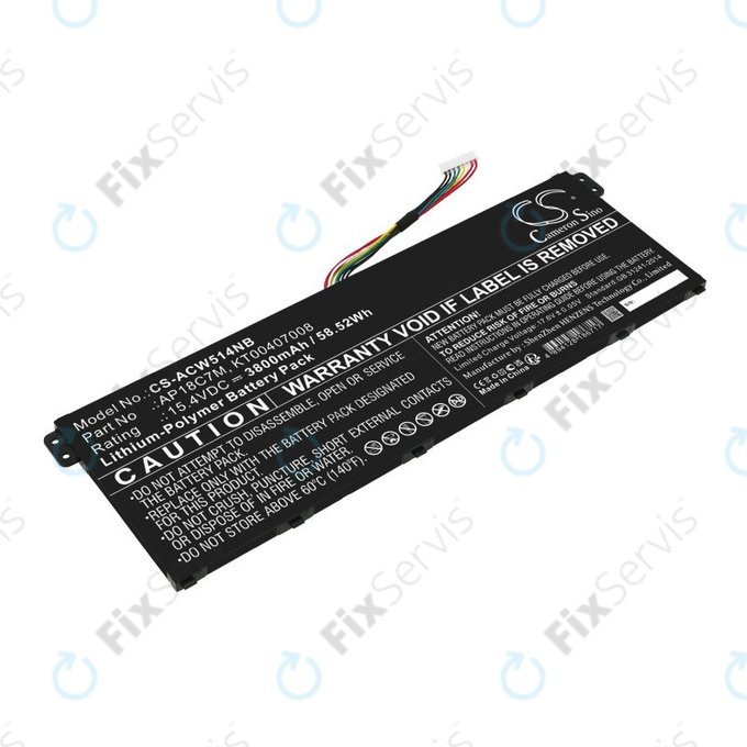 Batéria pre Acer ConceptD 3, Spin 5, Swift 3, 5, X, Travelmate Spin P4, 3800mAh, Li-Pol, 15.4V, AP18C7M, HQ