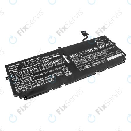 Batéria pre Dell XPS 13 9300, 9380, 9310, 6500mAh, Li-Pol, 7.6V, 2XXFW, HQ