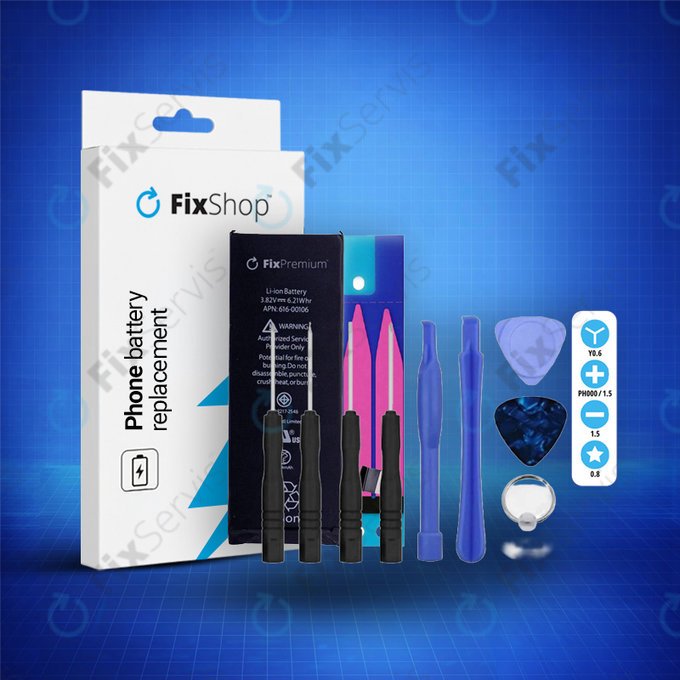 Apple iPhone SE - Batéria 1624mAh FixPremium + Lepka pod Batériu + Set Náradia - Multipack