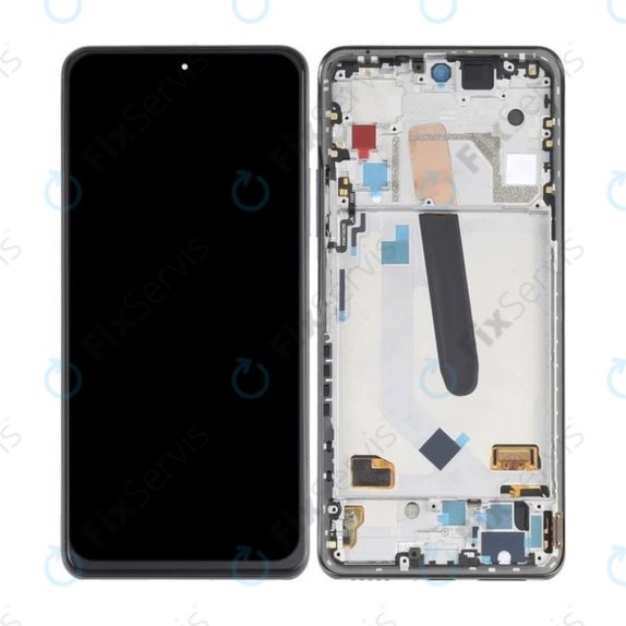 Xiaomi Poco F3 - LCD Displej + Dotykové Sklo + Rám (Night Black) OLED