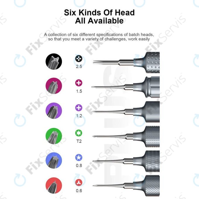 Mechanic KING KONG+ - Set skrutkovačov Torx, Tri-point, Cross - 6ks