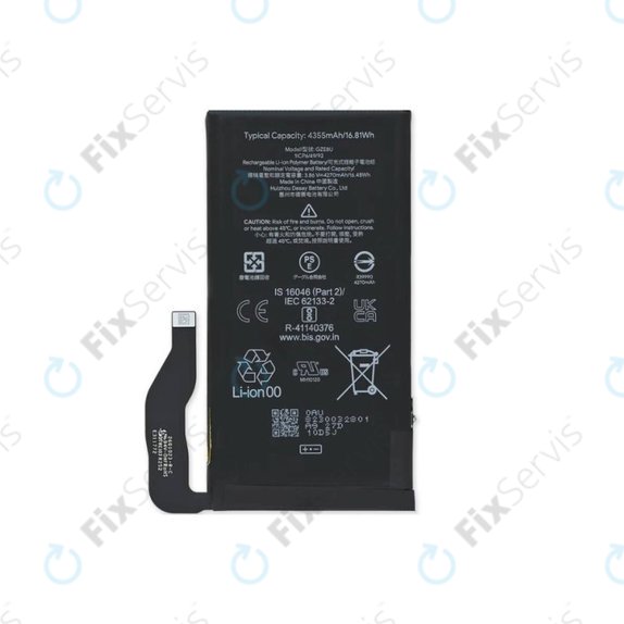 Google Pixel 7 GVU6C GQML3 - Batéria GZE8U 4355mAh - G949-00338-01 Genuine Service Pack