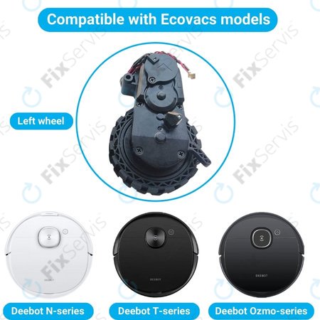 Ecovacs Deebot N-series, T-series, Ozmo-series - Koleso s Motorom (Ľavé)