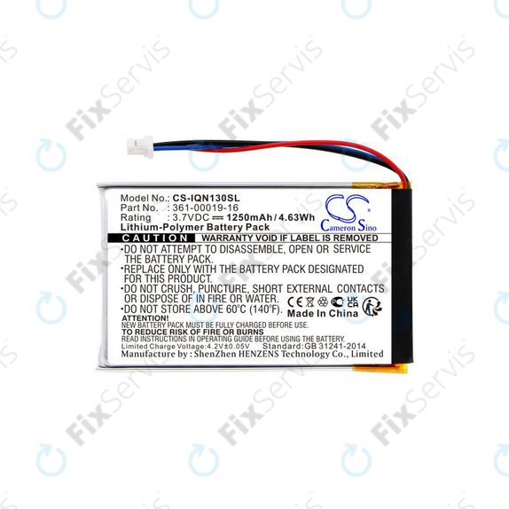 Batéria pre Garmin Nüvi 1300, 1350, 1370, 1390, 1490, 1250mAh, Li-Pol, 3.7V, 361-00019-16, HQ