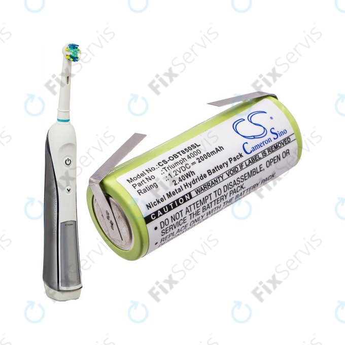 Batéria pre Oral-B Triumph 4000, 2000mAh, Ni-MH, 1.2V, 3761, HQ