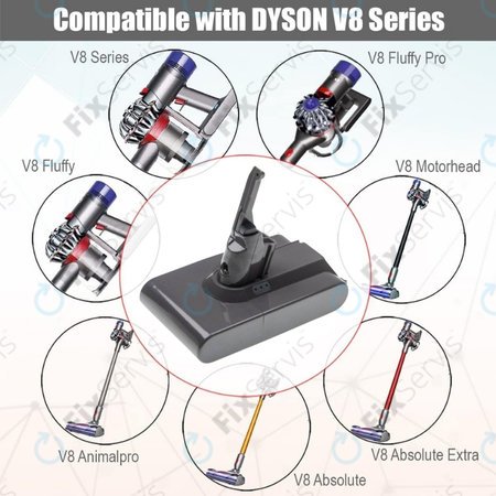 Dyson V8 - Batéria 215681, PM8-US-HFB1497A Li-Ion 21.6V 2000mAh