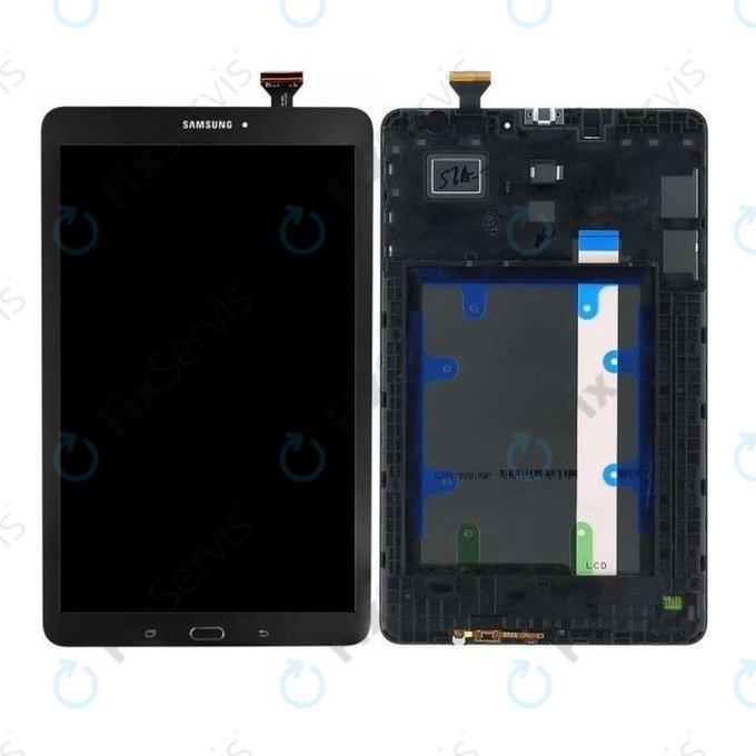 Samsung Galaxy Tab E T560N - LCD Displej + Dotykové Sklo + Rám (Black) - GH97-17525A Genuine Service Pack