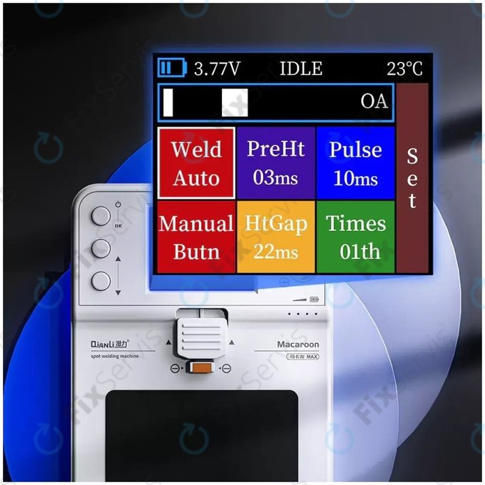 QianLi Macaron Max - Mikro Zváračka Batériových Flex Káblov (iPhone 11 - 14 Pro Max)