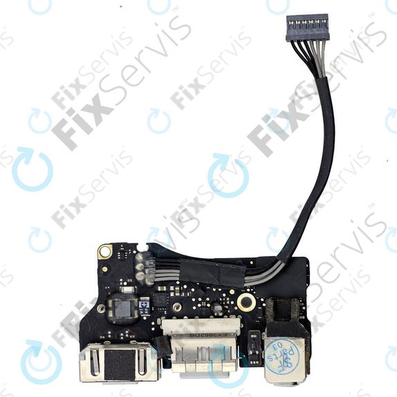 Apple MacBook Air 13" A1466 (Mid 2013 - Mid 2017) - I/O PCB Doska (MagSafe 2, USB, Audio) Refurbished