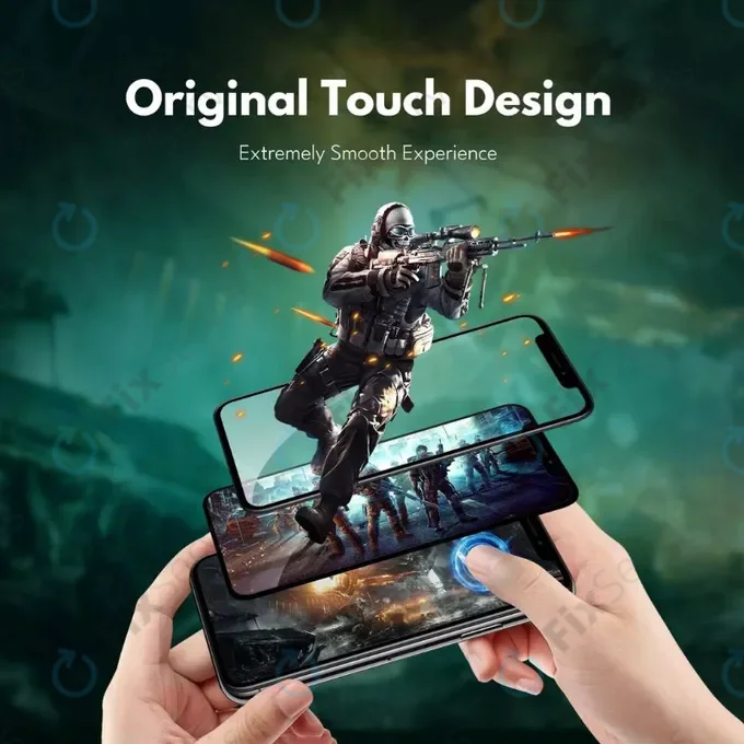 Displej Soft OLED pre iPhone XS, Dotykové sklo s rámom, FixPremium