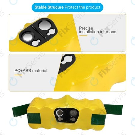 iRobot Roomba 500, 600, 700, 800, 900-series, R3, Scooba 450, Vileda 137173 - Batéria 11702, GD-Roomba-500, VAC-500NMH-33 Ni-MH 14.4V 3300mAh