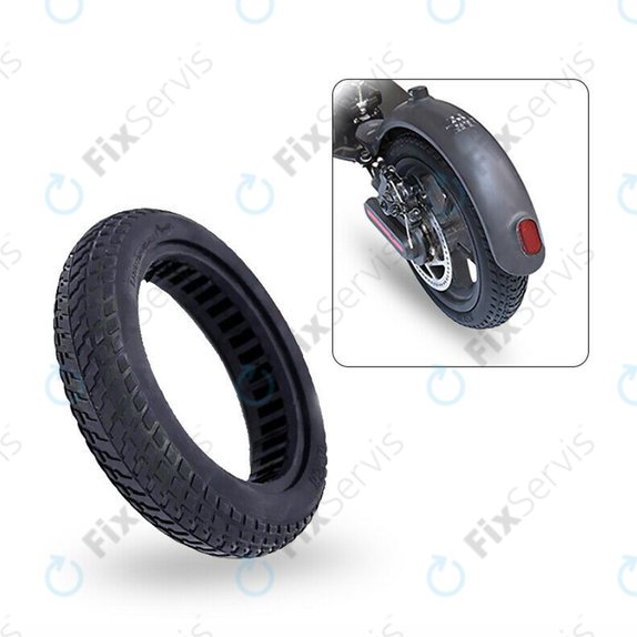 Xiaomi Mi Electric Scooter 1S, 2 M365, Essential, Pro, Pro 2 - Odolná Pevná Bezdušová Pneumatika (Black)