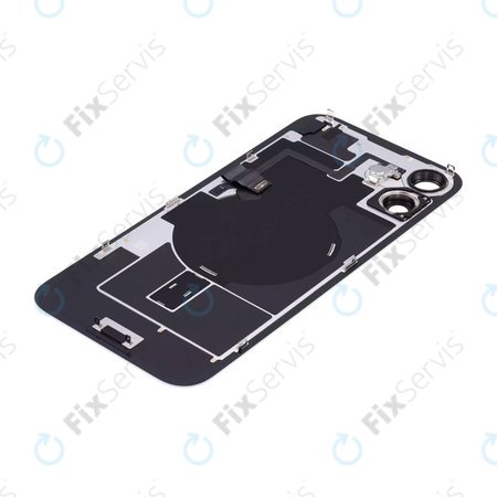 Apple iPhone 16 Plus - Sklo Zadného Housingu + Sklíčko Kamery + Kovový Pliešok + Magsafe Magnet (White)