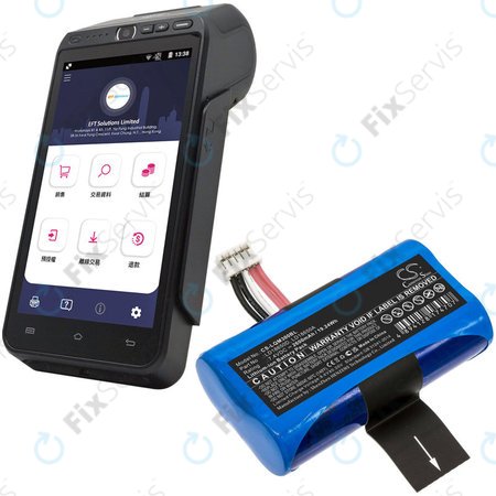 Batéria pre Ingenico Apos A8, 2600mAh, Li-Ion, 7.4V, LD18650D, HQ