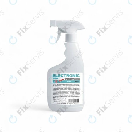 Demineralizovaná voda pre elektroniku s rozprašovačom, 500 ml