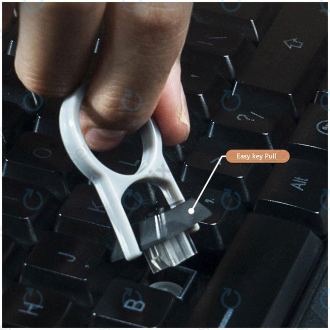 Multifunkčný Čistiaci Nástroj s Vyťahovačom Klávesov a Handričkou 6v1