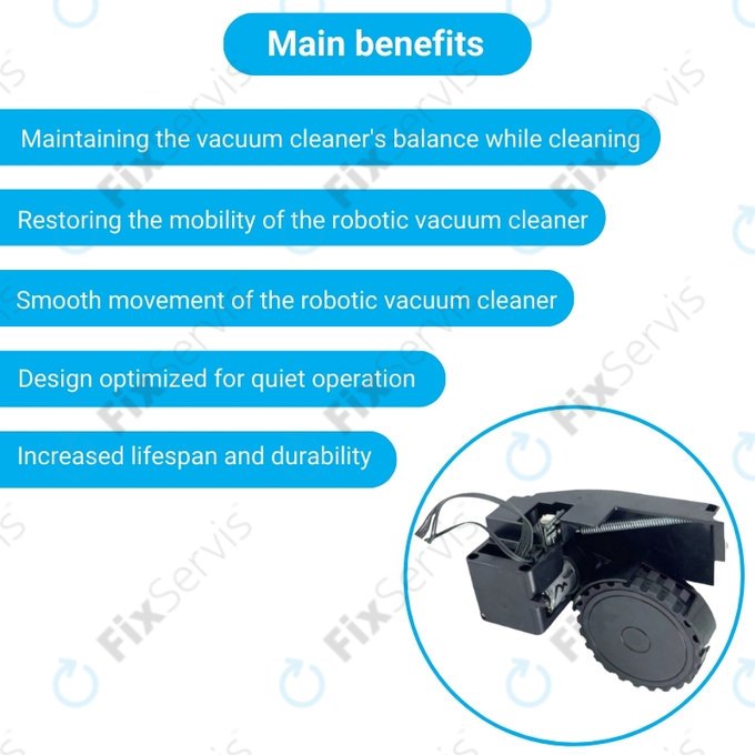 Roidmi EVE Plus - Koleso s Motorom (Ľavé) (Čierne)