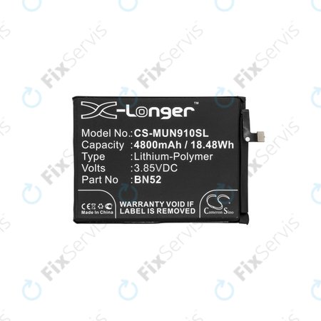 Xiaomi Redmi Note 9 Pro - Batéria BN52 4800mAh HQ