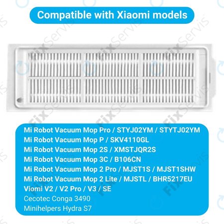 Xiaomi Mi Robot Vacuum Mop Pro (P), 2 Lite, 2 Pro, 2S, 3C, Viomi V2 Pro, V3, SE - HEPA Filter (2ks)